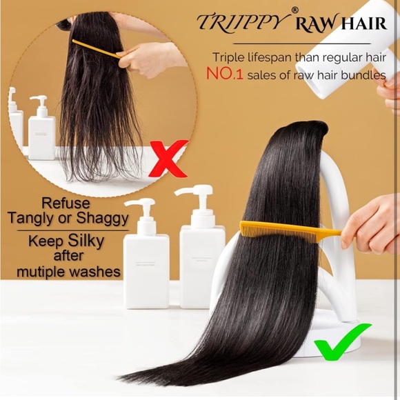 Raw Hair Single Bundle, (16 Inch/Pack) 100% Raw Cambodian human Hair - Picture 4 of 7